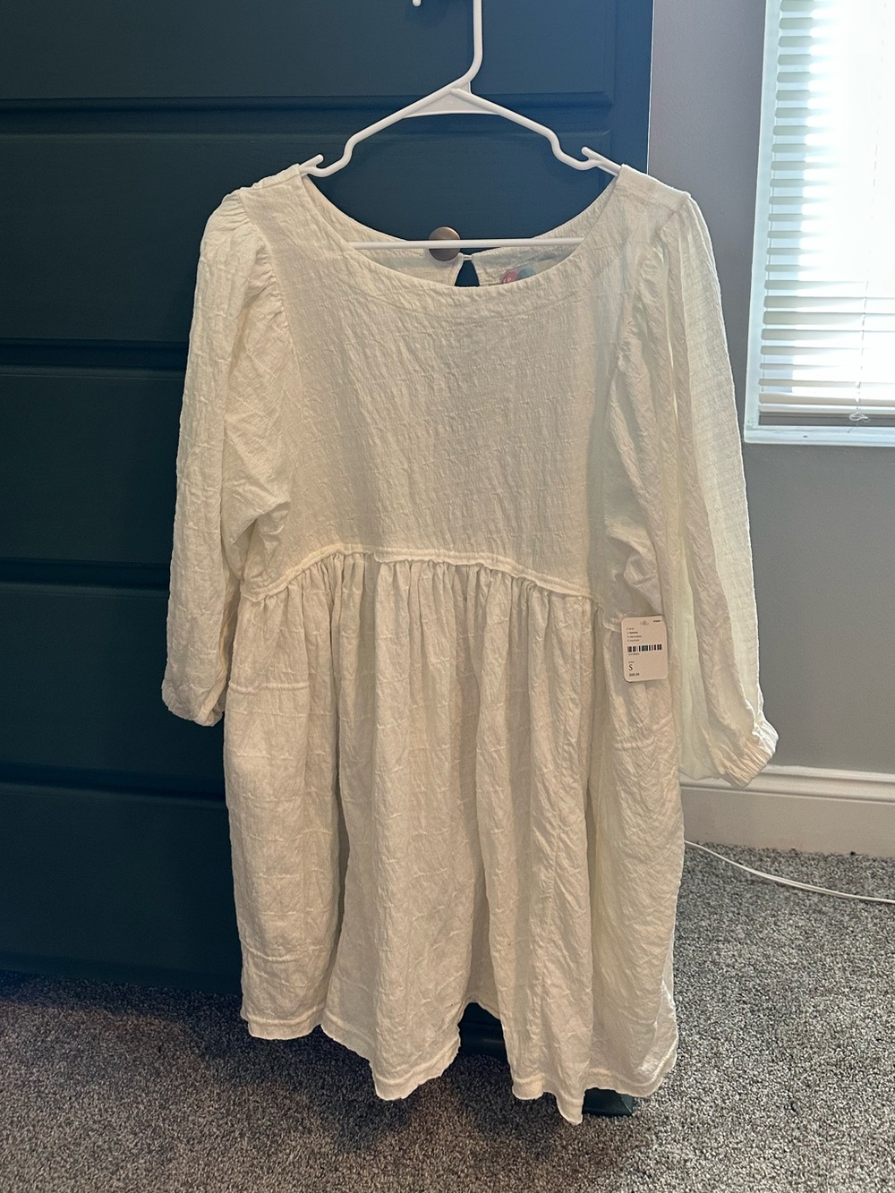 Free People Beach Get Obsessed Babydoll Dress - Ivory NWT - Small - Picture 2 of 5